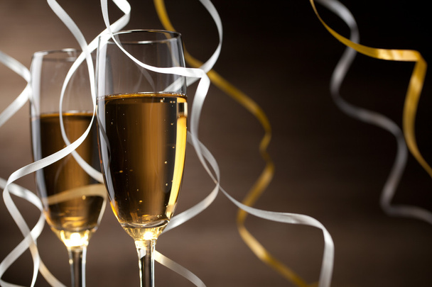 Pair glass of champagne - Zdjęcie, obraz