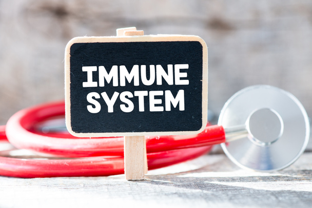 Tafel mit Wort Immunsystem  - Foto, Bild