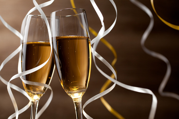 Pair glass of champagne - Foto, imagen