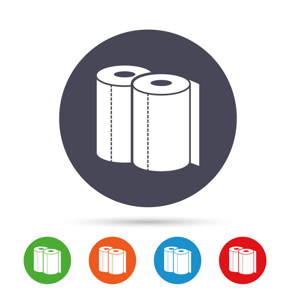 Paper towels icons set - Vector, afbeelding