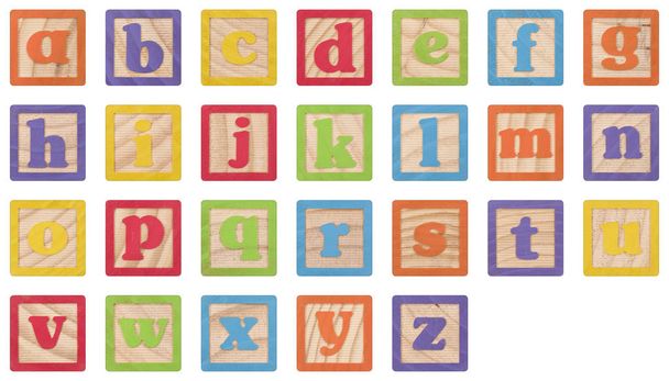 Bloques de aprendizaje del alfabeto
 - Foto, Imagen