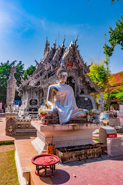Buddhist temple Chiang Mai, Thailand - Valokuva, kuva