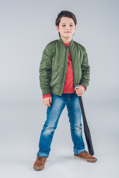 Boy with baseball bat - Fotó, kép