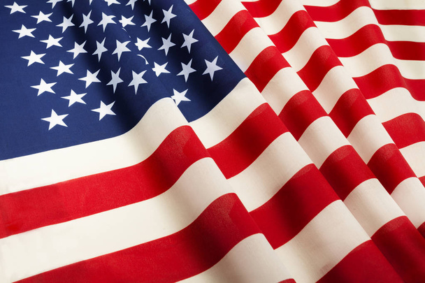 Ruffled United States of America flag - Foto, immagini