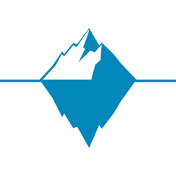 Iceberg icône vectorielle isolé sur fond blanc. Icône vectorielle Ice berg
 - Vecteur, image