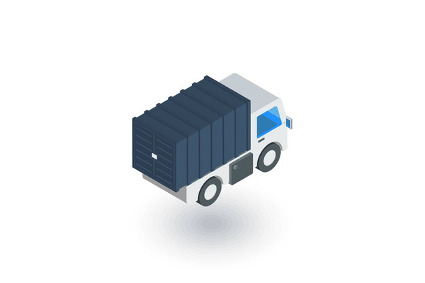 cabina del camion, carrozzeria del furgone, icona piatta isometrica del contenitore. vettore 3d
 - Vettoriali, immagini