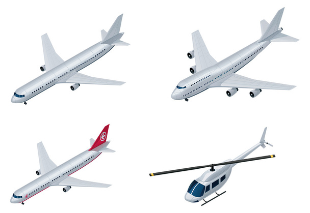 Aeroplani isometrici vettoriali
 - Vettoriali, immagini
