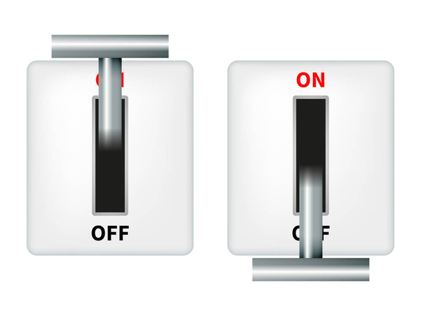 Vector illustration of an electric knife switch - Διάνυσμα, εικόνα