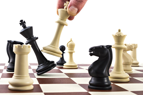 Koncepcja Biznesowa szachy - Zdjęcie, obraz