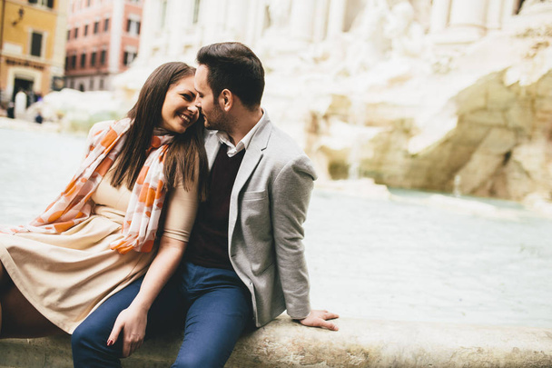 Gelukkige paar in Rome - Foto, afbeelding