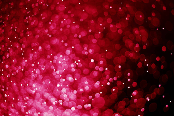 Csillogó fény vörös bokeh homályos - Fotó, kép