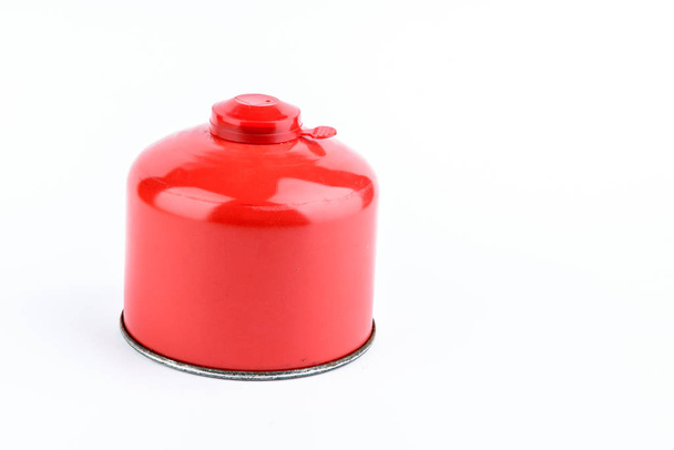 gas cylinder burner for tourism on a white background, advertisi - 写真・画像