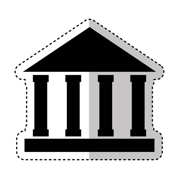 иконка римских колонн
 - Вектор,изображение