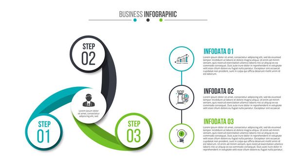 Creative concept for infographic. - ベクター画像