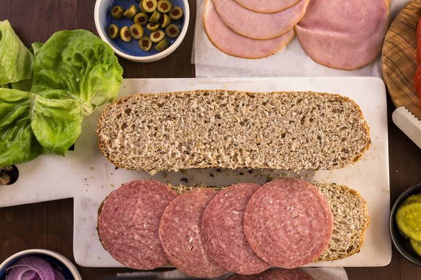 fresh Sub sandwich - Photo, Image