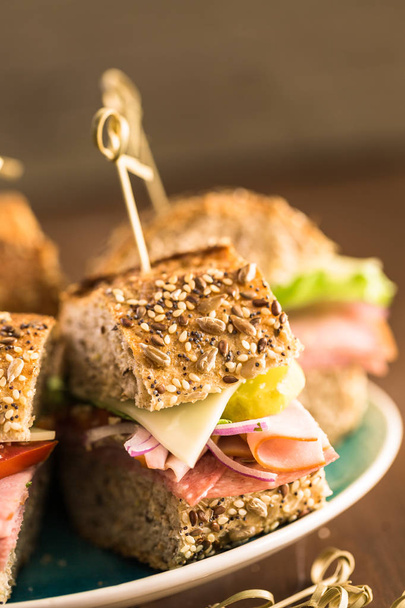 frisches Sub-Sandwich - Foto, Bild