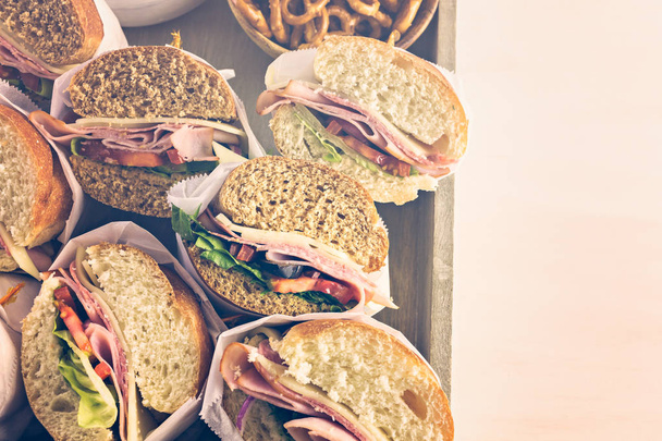 Fresh sub sandwiches - Фото, зображення