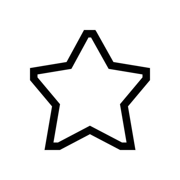 Mini línea estrella, icono
 - Vector, imagen