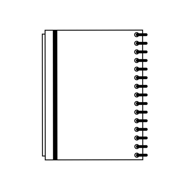 gesloten notebook pictogramafbeelding - Vector, afbeelding