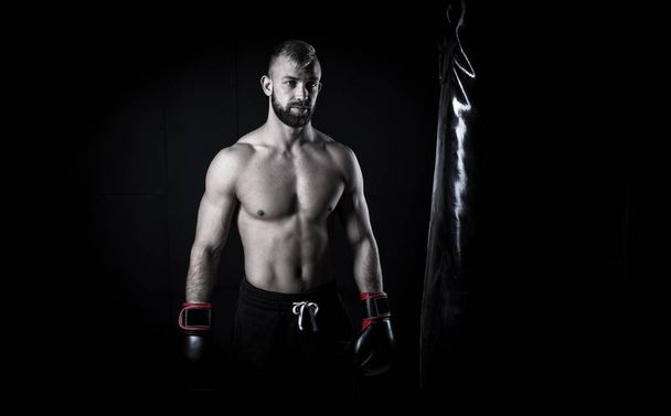 Atleta masculino boxeador
  - Foto, Imagem