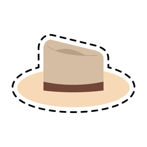 κλασικό καπέλο εικονίδιο εικόνας - Διάνυσμα, εικόνα
