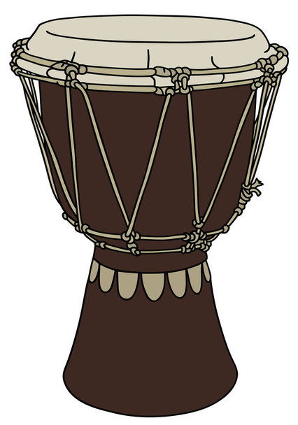 Kleine ethno trommel - Vector, afbeelding