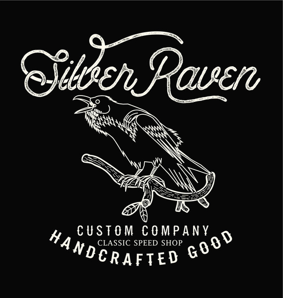 Raven Custom logo de la empresa
 - Vector, imagen