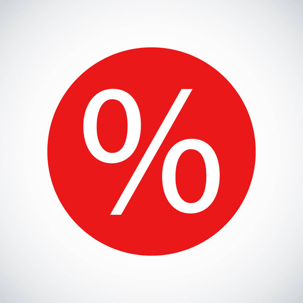 White percent icon - Вектор,изображение