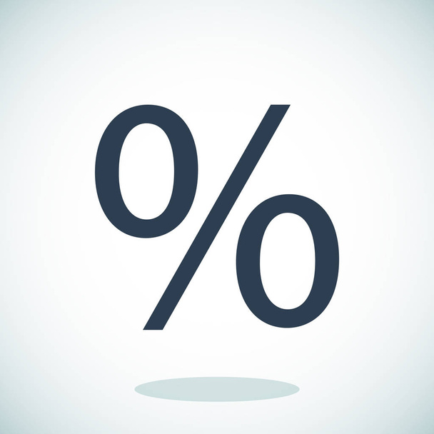 Black percent icon - Вектор,изображение