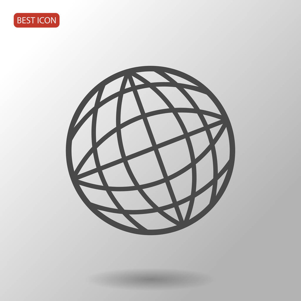 globe simple icon - Διάνυσμα, εικόνα