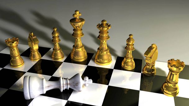 ilustração 3d de tabuleiro de xadrez
 - Foto, Imagem