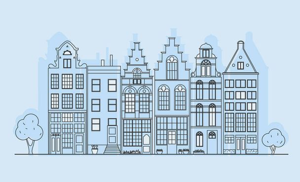 Old building in Holland - Vector, Image