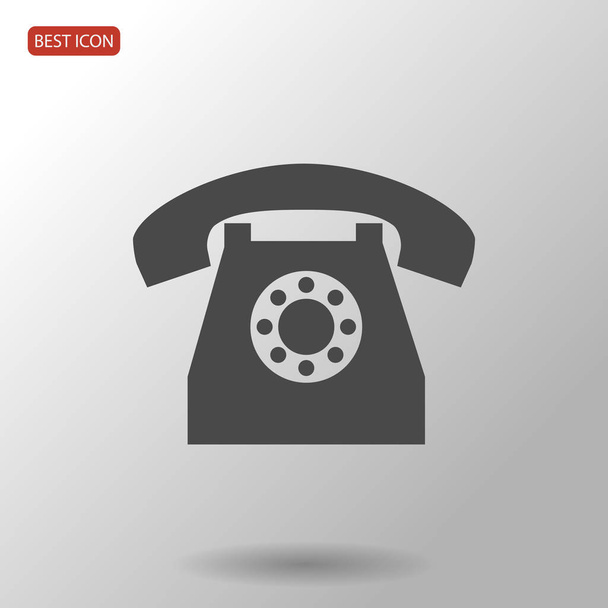 Old phone icon - Vector, afbeelding