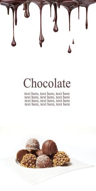 Delicious chocolate pralines - Zdjęcie, obraz