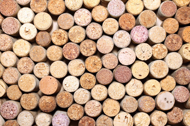 Closeup μοτίβο φόντου από πολλές διαφορετικές κρασί Φελλοί - Φωτογραφία, εικόνα