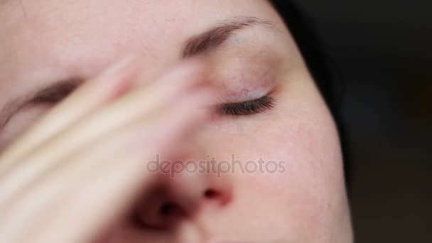 Πρόσωπο έκφραση closeup - δάκρυα, κραυγή - Πλάνα, βίντεο