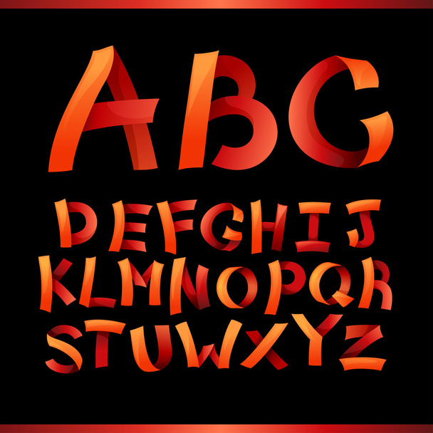 Vector of paper crafting alphabets - Vector, Image