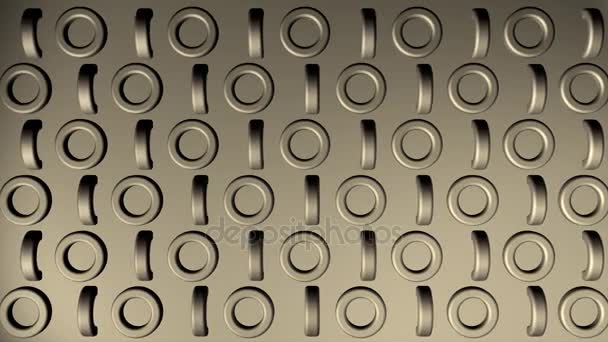 Composition abstraite animée avec rondelles
 - Séquence, vidéo