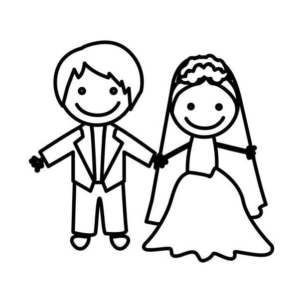 Obrázek ikony manželský pár - Vektor, obrázek