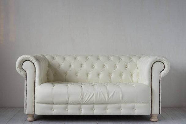White leather sofa - Photo, Image
