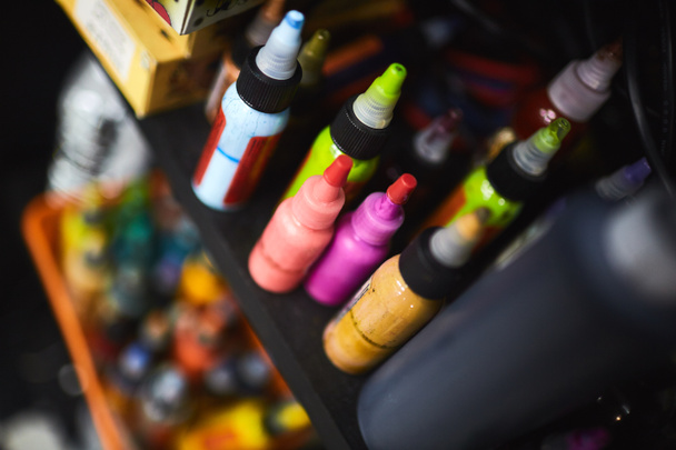 Group of tattoo paints - Photo, Image