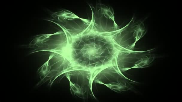 patrón radial fractal sobre el tema de la ciencia, tecnología y diseño - Imágenes, Vídeo
