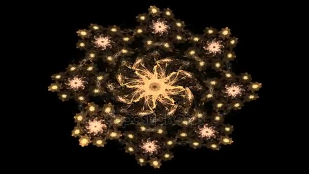 fractal radial pattern on the subject of science, technology and design - Footage, Video