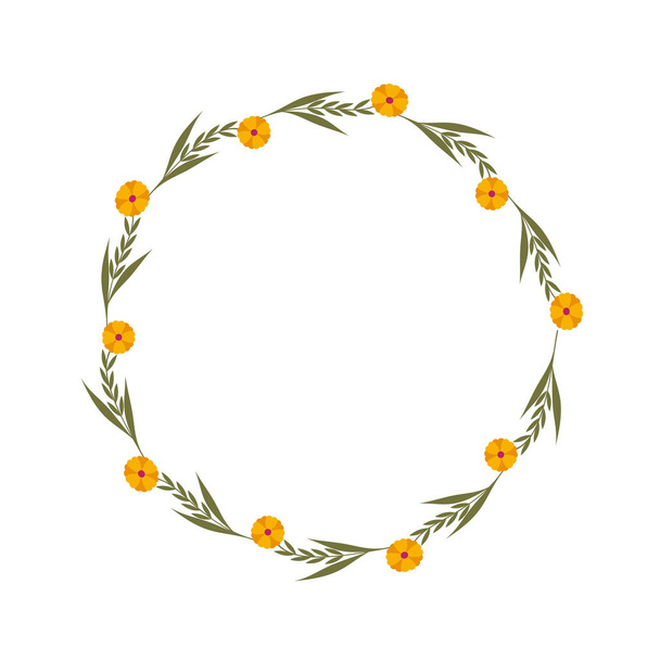 Decorative floral crown icon - Vector, Image