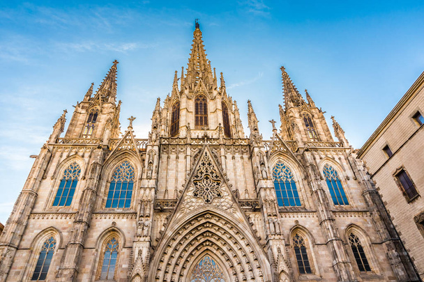 Gotische kathedraal - Barcelona, Catalonië, Spanje - Foto, afbeelding