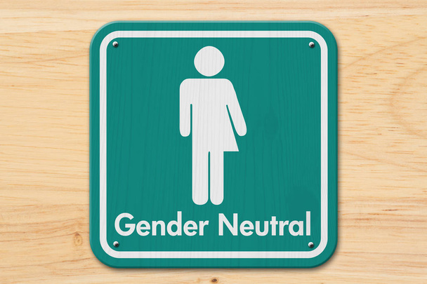 Transgender-Zeichen mit Text geschlechtsneutral - Foto, Bild
