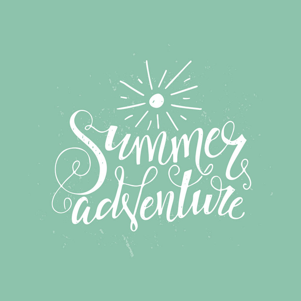 Summer Adventure Poster - Wektor, obraz