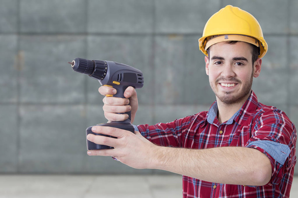 builder with the drill - Photo, Image
