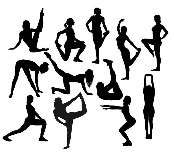 Exercise and Stretching  - Vector, Image