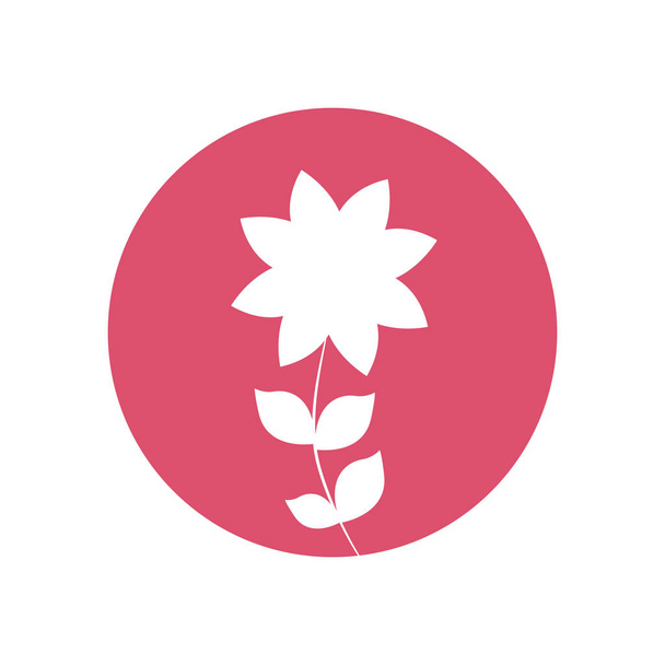 ikona naturalnego kwiat Frangipani - Wektor, obraz